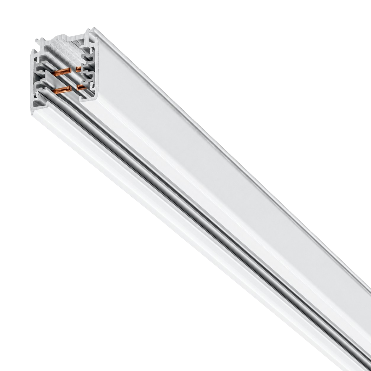 Stromschiene Aufbau 3-Phasen weiss, 1m